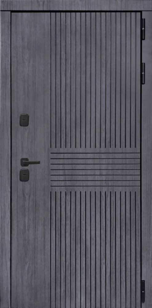 Входная дверь ДвериПРО Берген ФЛ-291 (Лине, 10мм, Белый софт) DPRO222122 внешняя сторона